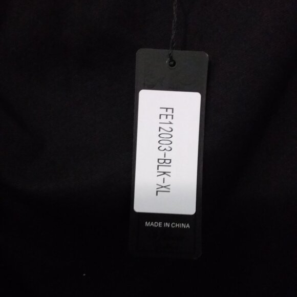 Vfshow Blacl Pleated Asymmetrical Bow Neck Sheath Dress - Picture 6 of 6